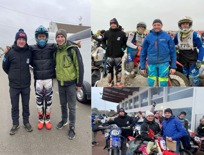 enduropale,Die 4 Fahrer des Calaminia Motorcycle Club