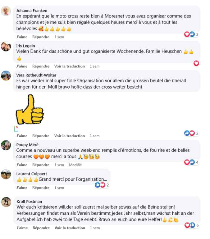 Merci pour tous les commentaires positifs reçu sur les réseaux sociaux