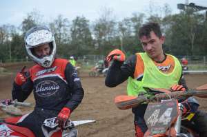 Ronny Fryns et Jannik Hansen sur le podium des 4h de Kleinhau