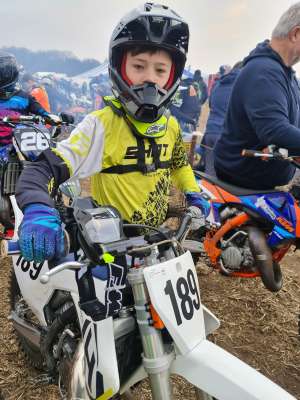 Der Calaminia Moto Club im Sand des Enduropale du Touquet.