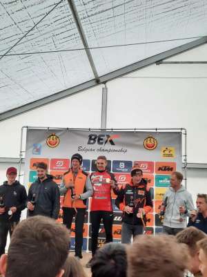 Ronny Fryns und Jannik Hansen auf dem Podium des 4 st. von KleinHau