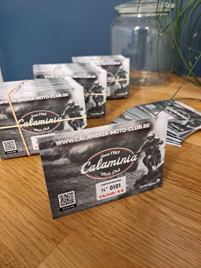 Cartes de soutien au Motocross