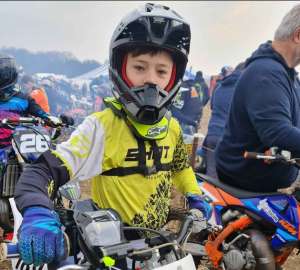 Der Calaminia Moto Club im Sand des Enduropale du Touquet.